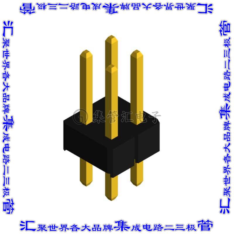 PHED-DS004G1ABOGA-A006 针座连接器4POS接头2排2.54mm公形插针通