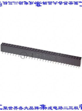 3-534236-0 针座连接器60POS插座2排2.54mm母形插口通孔直针镀金