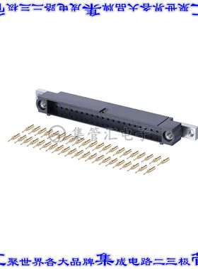 M80-5C14205MU 矩形连接器42POS插头2排2mm公引脚黑色压接镀金面