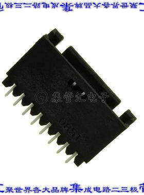 5-103080-6 针座连接器8POS接头2.54mm公形插针通孔直针锡