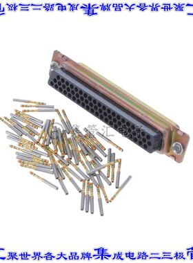 204542-2 连接器62POS插座母插口3排D-Sub高密度面板安装