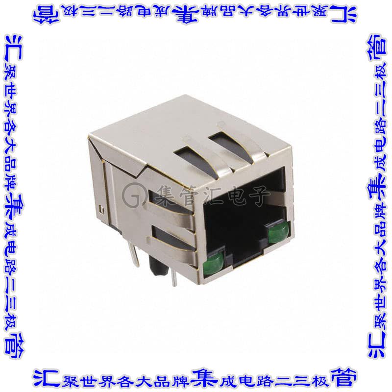 MTJ-88TX1-FSD-PG-LD 接插件连接器RJ45 MODULAR JACK, SHIELDED,