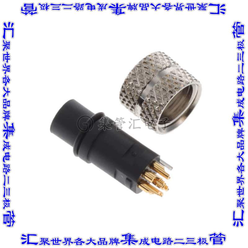 854-006-203RLS4 圆形连接器6POS插头母插口焊杯镀金自由悬挂