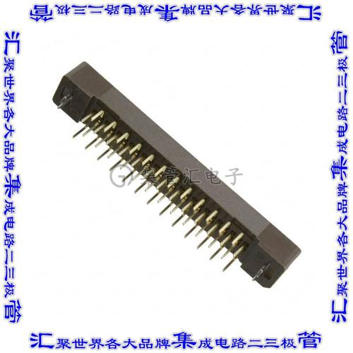 P50LE-050P1-R1-DA 针座连接器50POS插头2排1.27mm中央带触点通孔