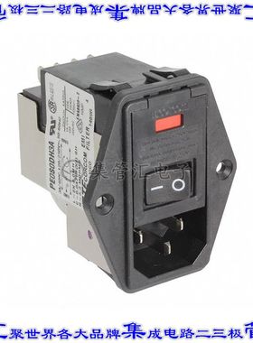 4-6609929-5 电源接入连接器3POS插座公插片模块IEC320-C14面板安