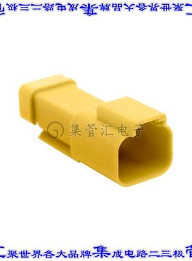 AT04-2P-R120YEL 矩形连接器2POS插座公引脚黄色压接自由悬挂