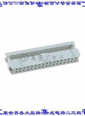 AWP 34-7540-T 矩形连接器34POS插口2排2.54mm母插口灰色IDC锡自