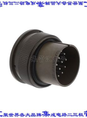 10-069522-19G 圆形连接器14POS插座公形引脚焊杯银面板安装