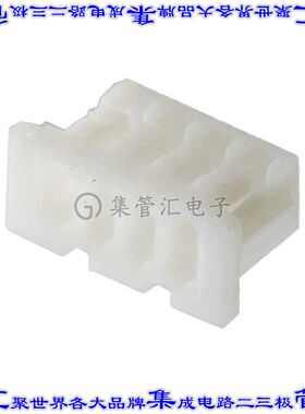 653004113322 矩形连接器外壳4POS插座1.25mm母形插口白色自由悬
