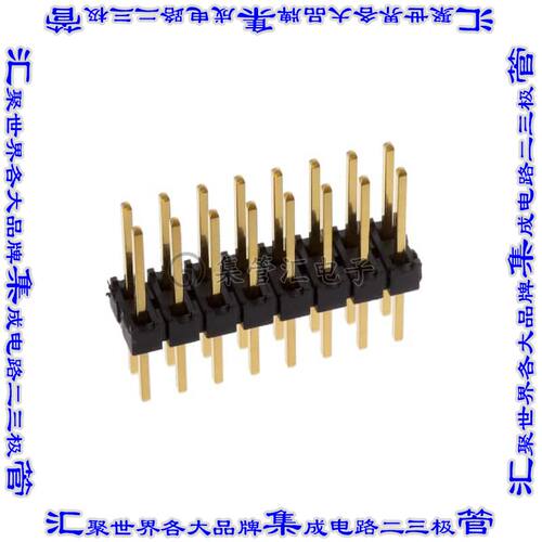 TSW-108-22-G-D 针座连接器16POS接头2排2.54mm公形插针通孔直针