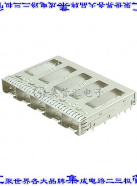 2284170-1 插拔式连接器机架成组(1 x 5)SFP+通孔直角压配