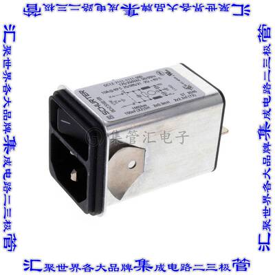 DC12.5102.101 电源接入连接器3POS插座公插片模块IEC320-C14面板