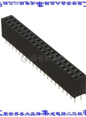 M20-7832046 针座连接器40POS插座2排2.54mm母形插口通孔直针锡