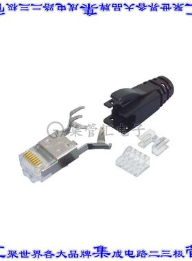 TSP8048C6AS 接插件连接器C6A RJ45P SHLD STRNRLF