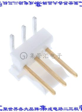 3-641127-3 针座连接器3POS接头2.54mm公形插针通孔直角镀金