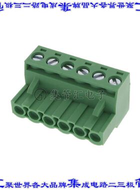 395205006 0395205006端子块连接器6POS插头母插口5mm绿色自由悬