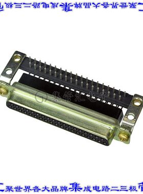 5205860-1 连接器37POS插座母插口2排D-Sub通孔直角