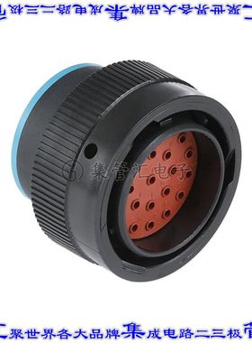 HDP26-24-23PE 圆形连接器23POS插头外壳用于公插针黑色自由悬挂