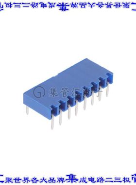 89882-408LF 针座连接器8POS插座2.54mm母形插口通孔直角锡