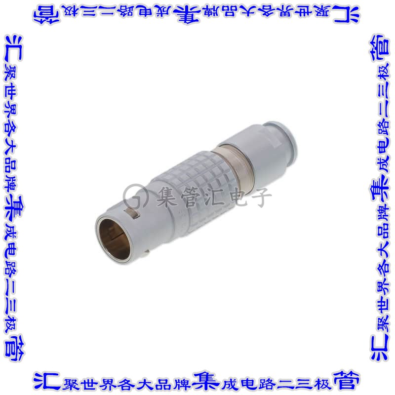 FGG.3B.307.CLAD72Z 圆形连接器7POS插头公引脚焊杯镀金自由悬挂