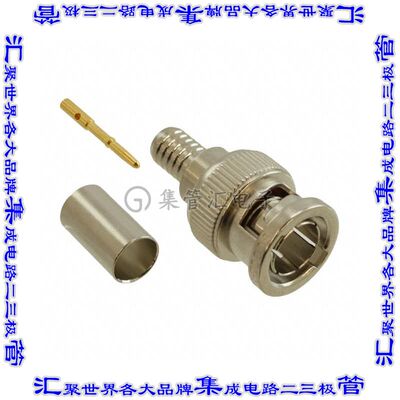 031-70008 同轴连接器BNC插头公引脚压接75欧姆自由悬挂