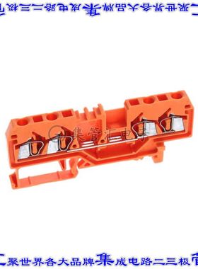 280-835 端子块连接器4POS馈通式5.0mm橙色12-28AWG