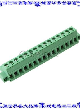 1786967 端子块连接器15POS插头母插口5mm绿色自由悬挂