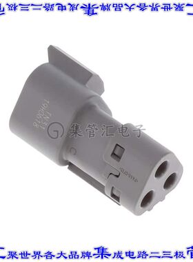 DT04-3P-TN31 矩形连接器外壳3POS插座2排公形引脚灰色自由悬挂