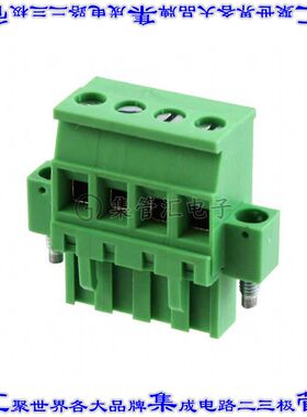 TS04715C0000G 端子块连接器4POS插头母插口5mm绿色自由悬挂
