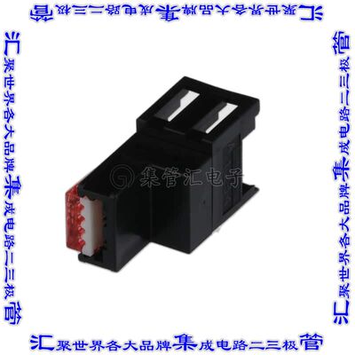 37C04-3101-000 FL 矩形连接器8POS插口2排2mm母插口黑色IDC自由