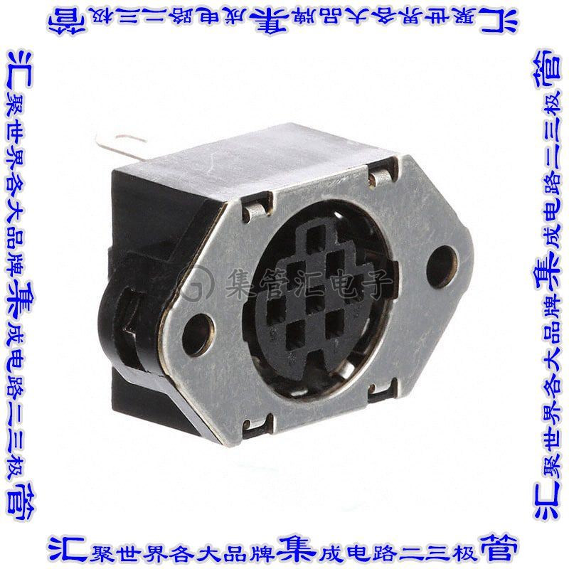 HR212-10R-8SC(71) 圆形连接器8POS插座外壳用于母插口黑色面板安