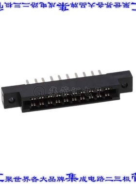 357-020-520-202 卡边缘连接器20POS母头2排3.96mm黑色镀金