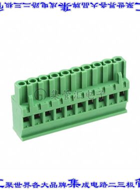 OSTTS10515A 端子块连接器10POS插头母插口5.08mm绿色自由悬挂