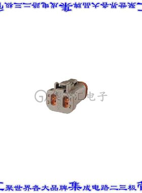 DT06-4S-EP04 矩形连接器外壳4POS插头2排母形插口灰色自由悬挂