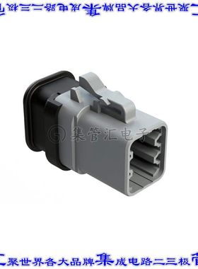 ATP06-6S-SR01 矩形连接器外壳6POS插头3排公形引脚灰色自由悬挂
