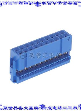 66900-120LF 矩形连接器20POS插座2排2.54mm母插口蓝色IDC镀金自