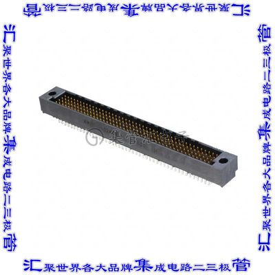 532436-6 背板连接器180POS接头公引脚4排2.54mm通孔黑色