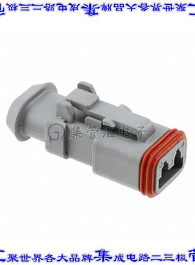 DT06-2S-CE04 矩形连接器外壳2POS插头母形插口灰色自由悬挂