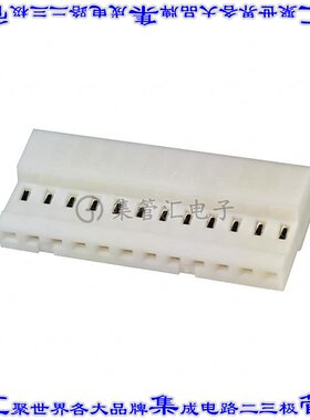 4-640441-2 矩形连接器12POS插座2.54mm母插口白色IDC锡自由悬挂