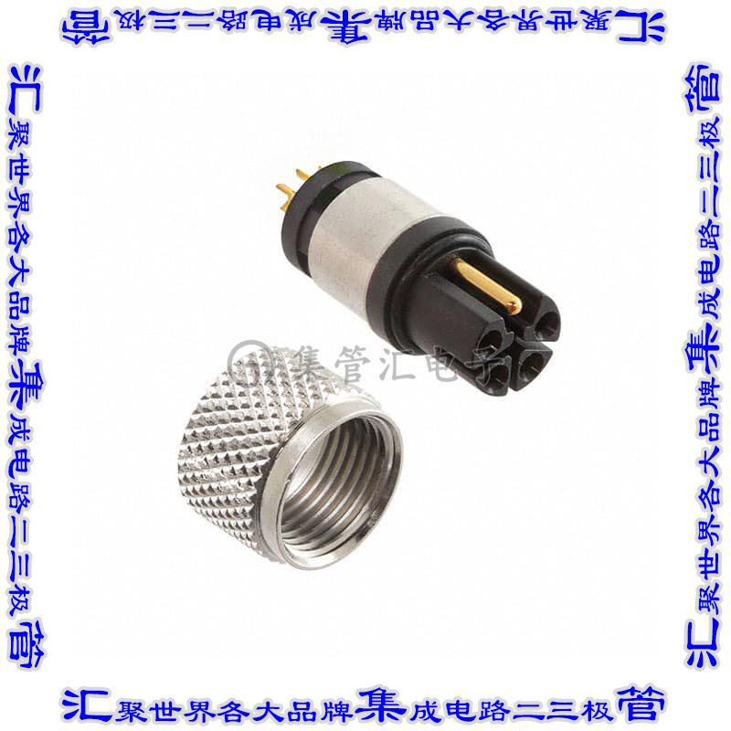 858-LP5-203RLS4 圆形连接器5(4+PE)插头母插口焊杯镀金自由悬挂