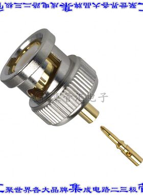 112552 同轴连接器BNC插头公引脚焊接50欧姆自由悬挂