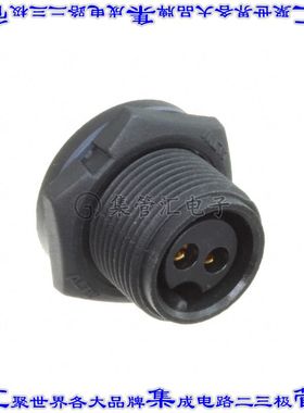 ABD-02PMFS-SC7001 圆形连接器2POS插座母插口焊杯镀金面板安装