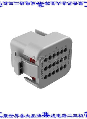 ATV06-18SA 矩形连接器外壳18POS插头3排母形插口灰色自由悬挂