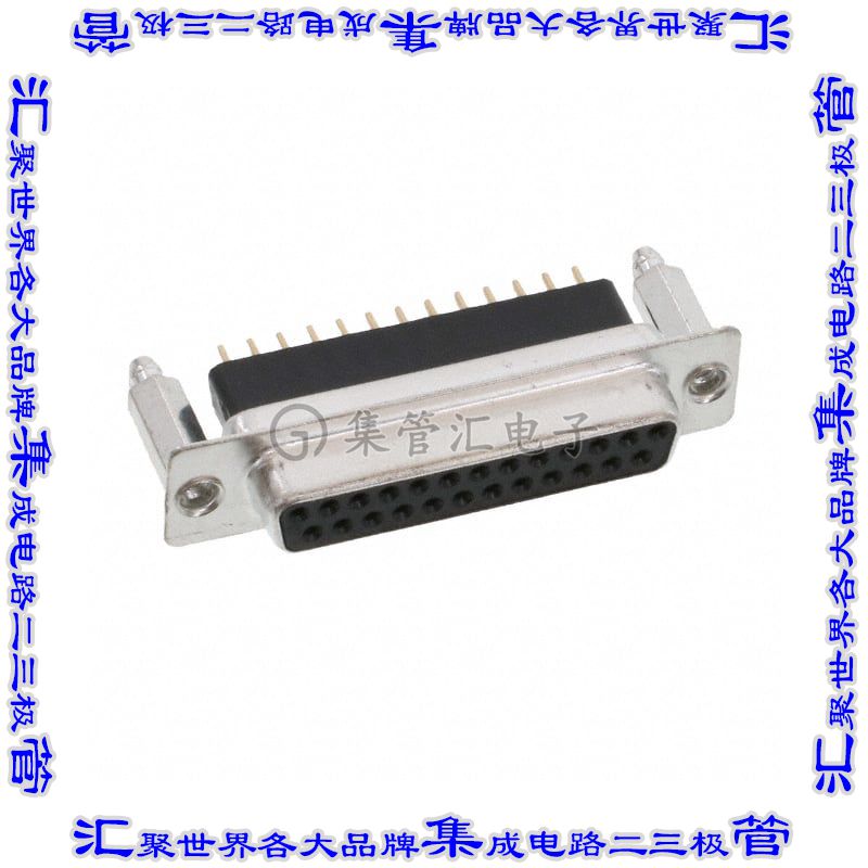 DB25-SE-1-BL 连接器25POS插座母插口2排D-Sub通孔