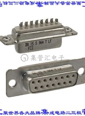 DA15S064TLF 连接器15POS插座母插口2排D-Sub自由悬挂
