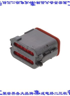 DT06-12SA-CE01 矩形连接器外壳12POS插头2排母形插口灰色自由悬