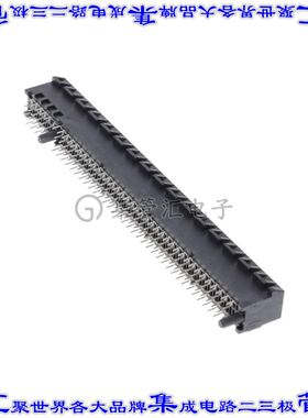 10142333-10033MLF 卡边缘连接器164POS母头2排1mm黑色镀金