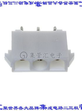 350832-4 针座连接器3POS插座6.35mm母形插口通孔直针镀金