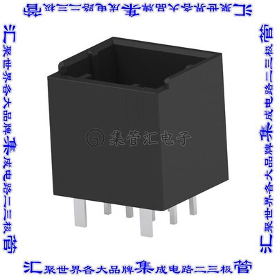2-1827875-4 针座连接器8POS接头2排2.5mm公形插针通孔直针镀金