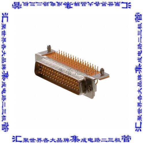 173-E50-113R461 连接器50POS插头公引脚3排D-Sub面板安装通孔直